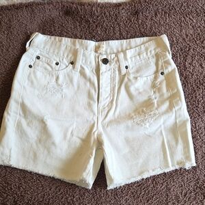 J. Crew White Jean Shorts Classic Summer Style